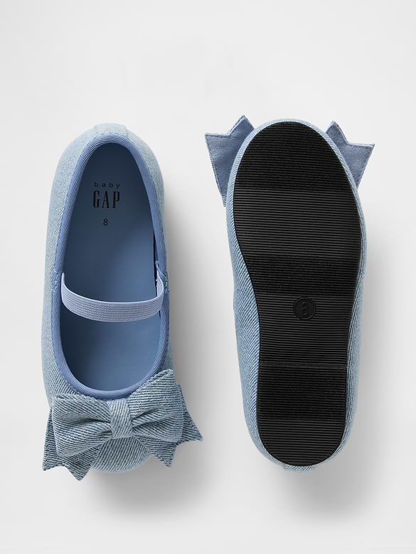 Ballerines en denim pour Bébé et Tout-petit