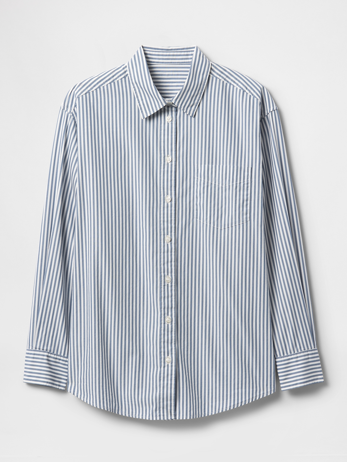 Organic Cotton Poplin Big Shirt | Gap