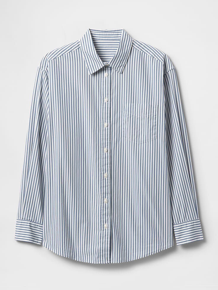 Image number 5 showing, Organic Cotton Poplin Big Shirt