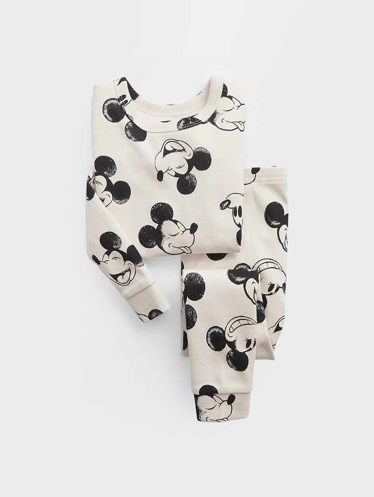 Image number 1 showing, babyGap × Disney Mickey Mouse 100% Organic Cotton PJ Set