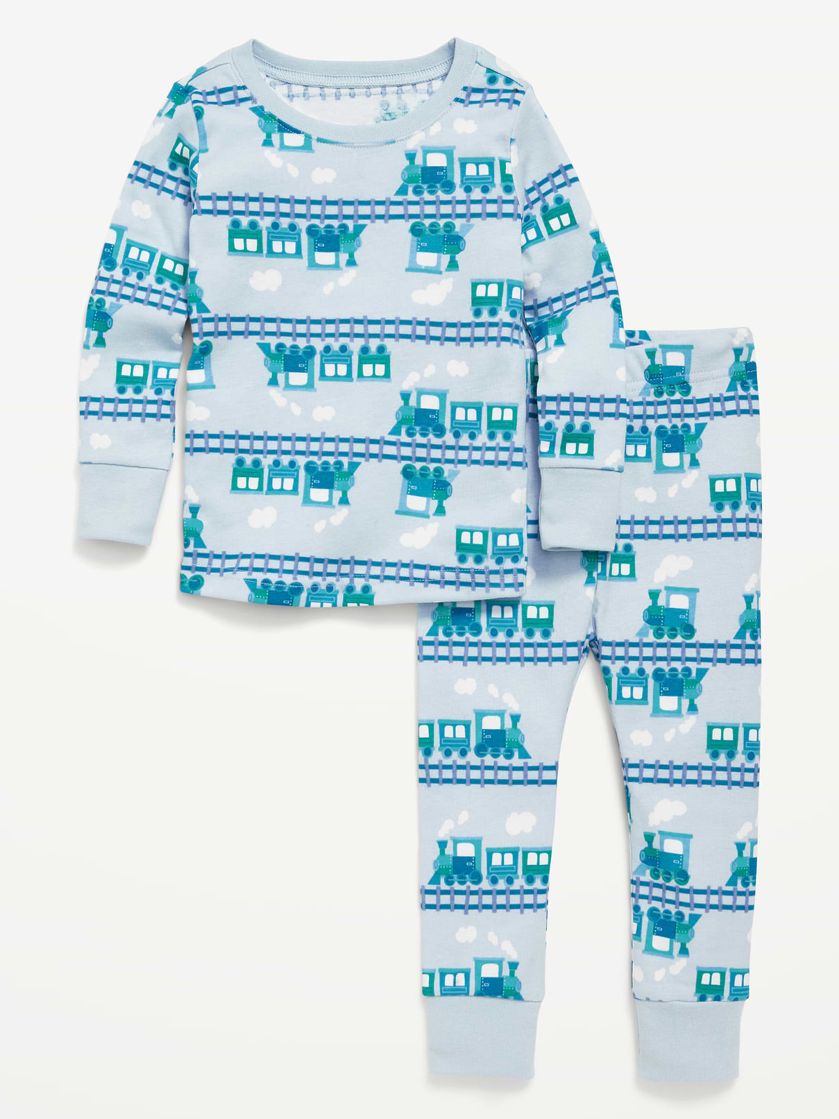 Image number 1 showing, Unisex Printed Snug-Fit Pajama Set for Toddler & Baby