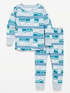 Image number 1 showing, Unisex Printed Snug-Fit Pajama Set for Toddler & Baby
