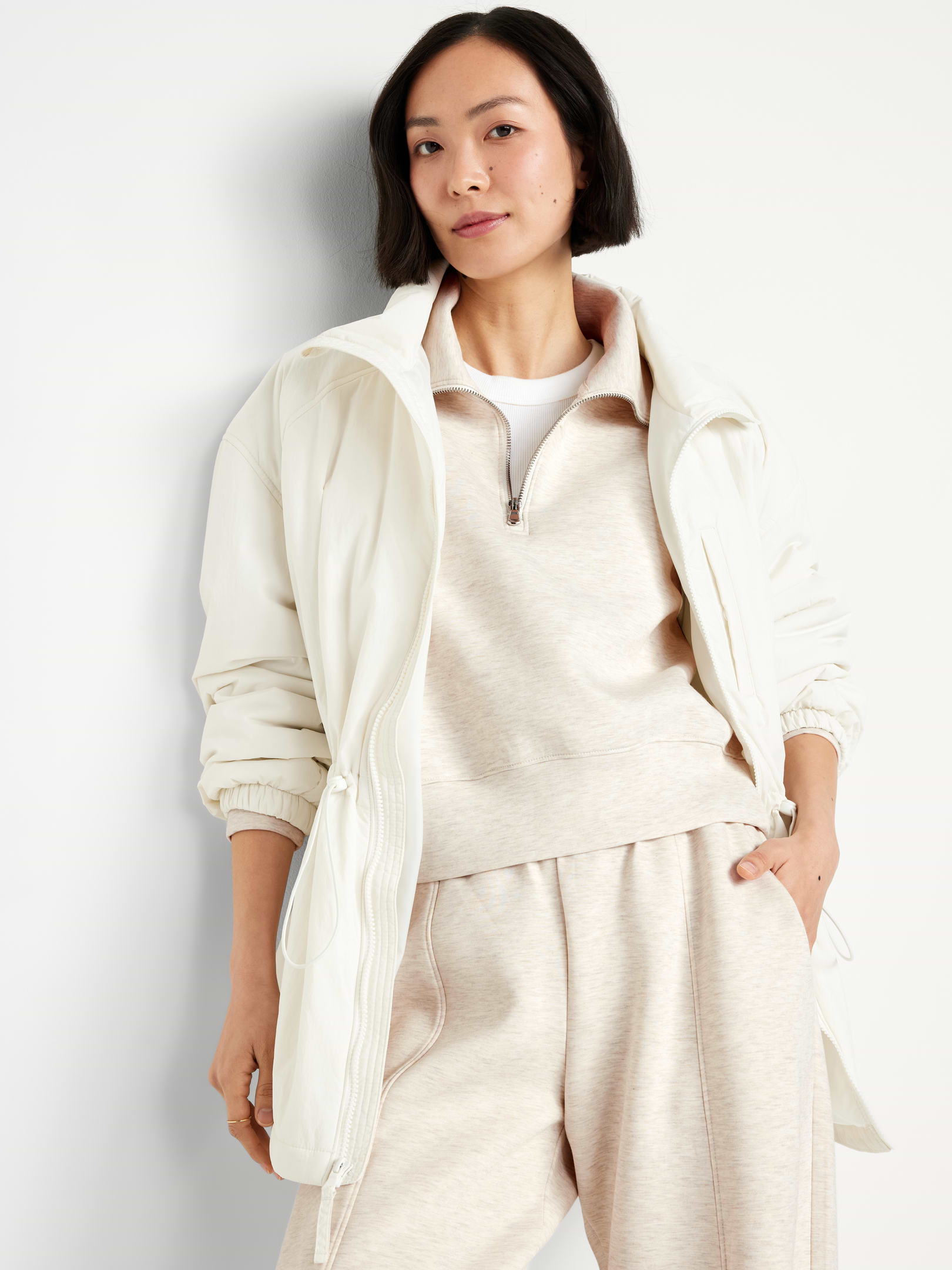 Image 3 of 6, Bounce Fleece Half-Zip Pullover Sweatshirt