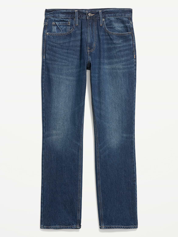 Structured Straight Non-Stretch Jeans
