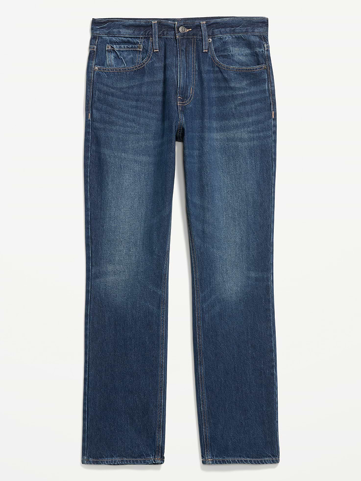 Image number 4 showing, Structured Straight Non-Stretch Jeans