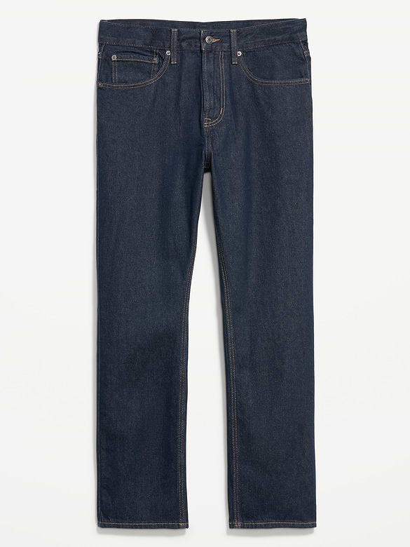 Structured Straight Non-Stretch Jeans