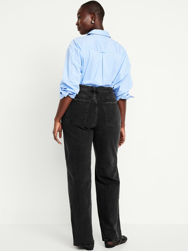 Image number 6 showing, Curvy Extra High-Waisted Wide-Leg Jeans
