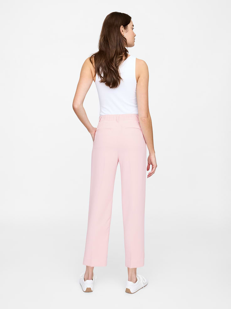 Image 4 of 7, High Rise Easy Straight-Leg Pants