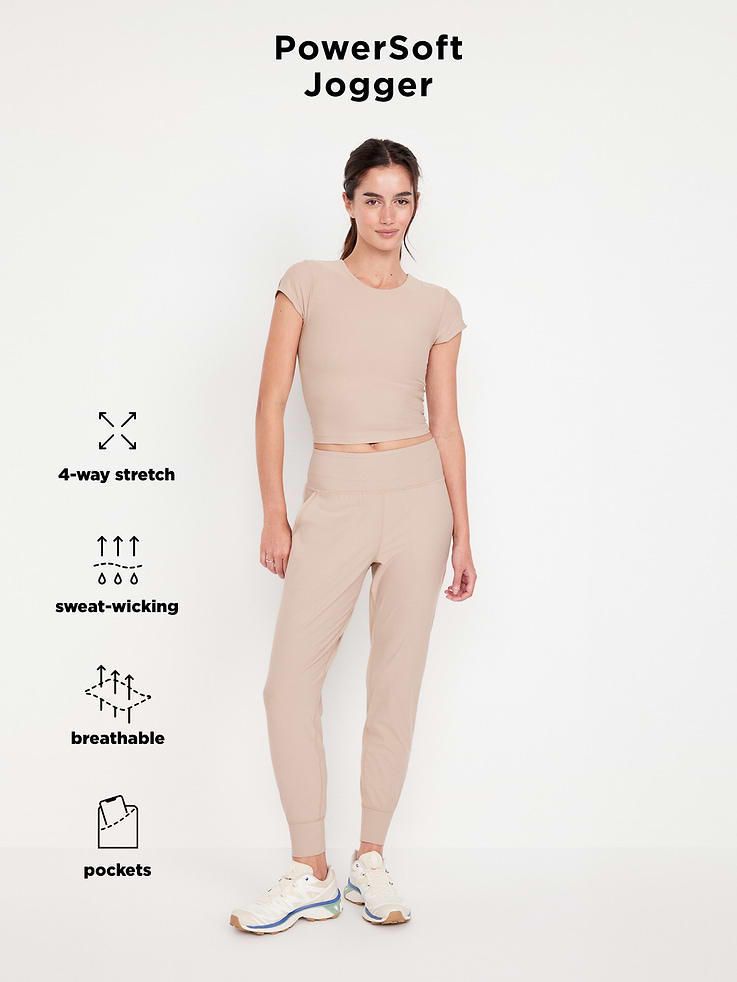 Image number 10 showing, High-Waisted PowerSoft Pocket Joggers