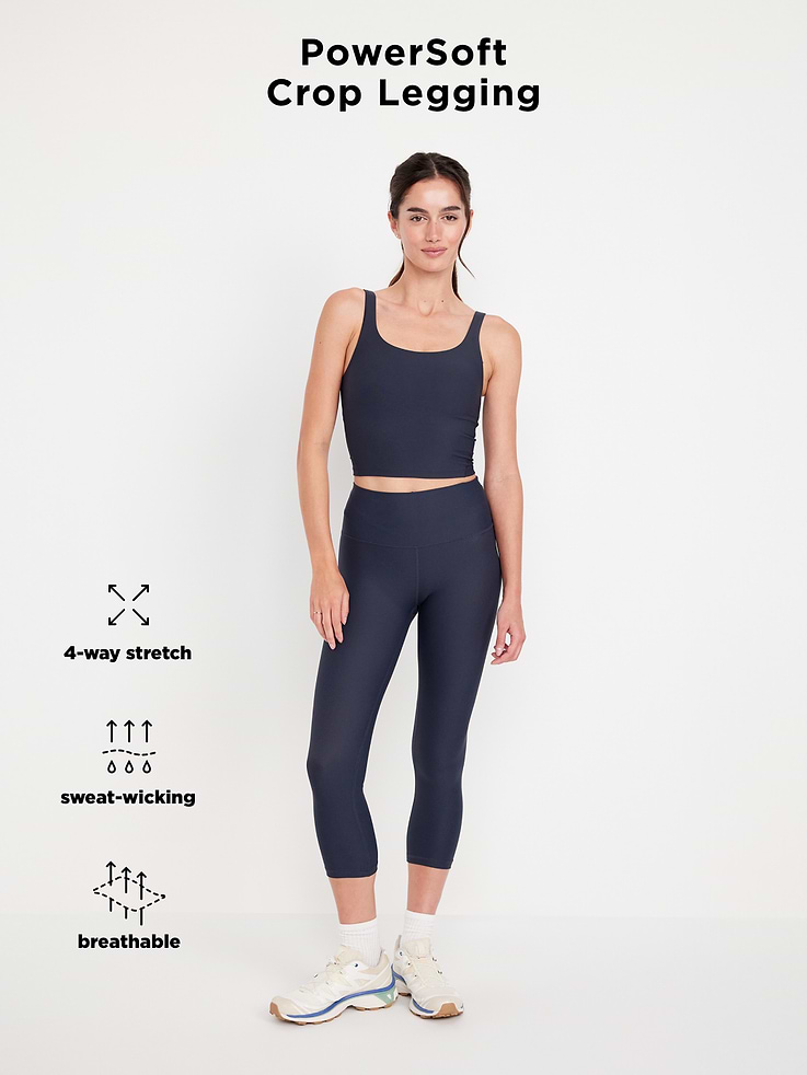 Image number 10 showing, High-Waisted PowerSoft Crop Leggings