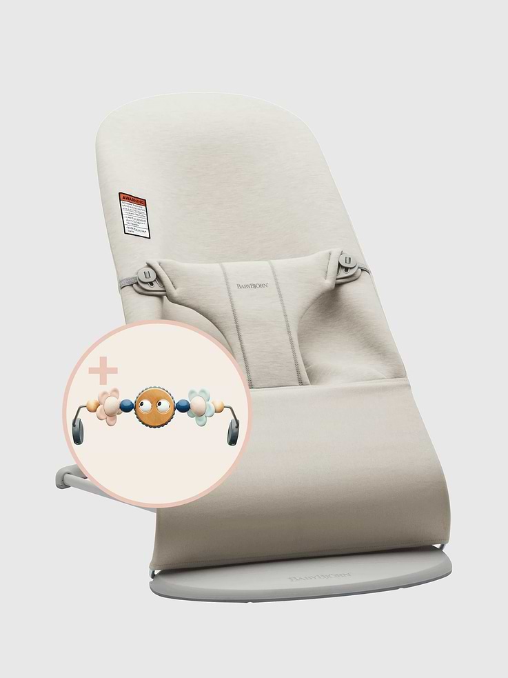 Image number 1 showing, BabyBjorn 3D Jersey and Soft Toy Bouncer Bliss Bundle