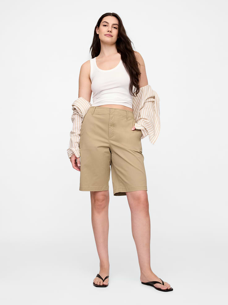 Image number 5 showing, 9" Downtown Khaki Bermuda Shorts