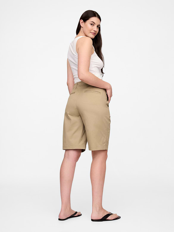 9" Downtown Khaki Bermuda Shorts