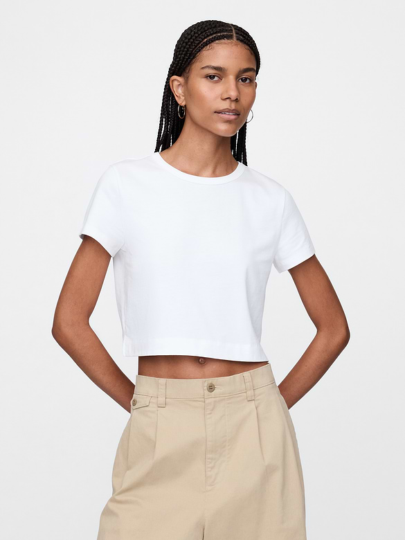 Organic Cotton VintageSoft Crop T-Shirt
