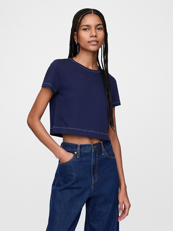 Organic Cotton VintageSoft Crop T-Shirt