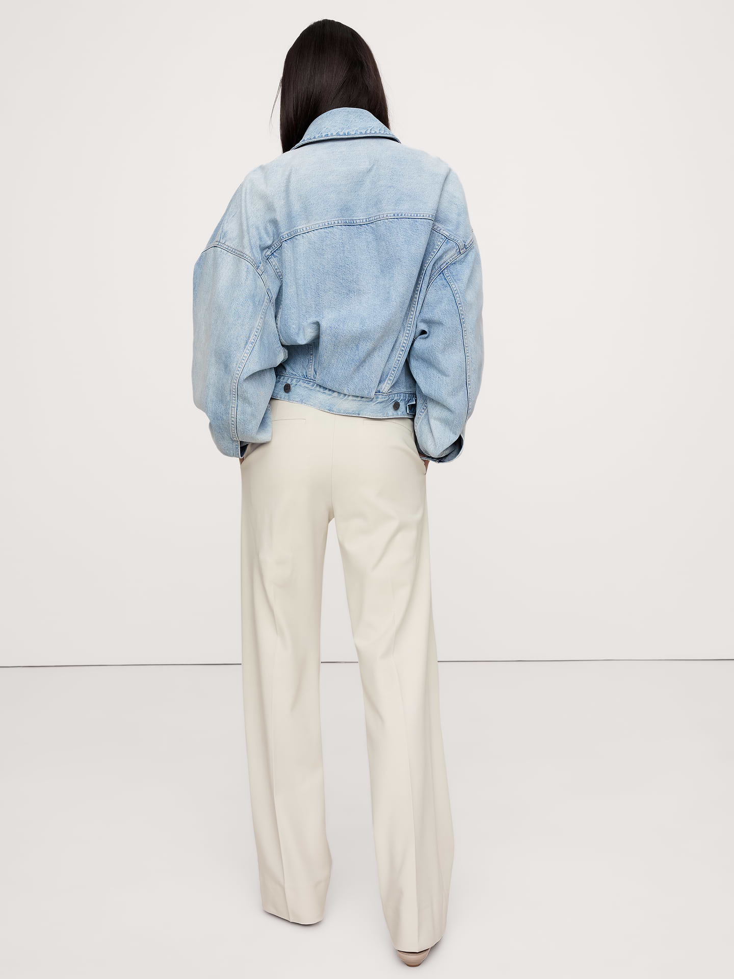 Image number 2 showing, Ultra High-Rise Modern Straight City Stretch Pant