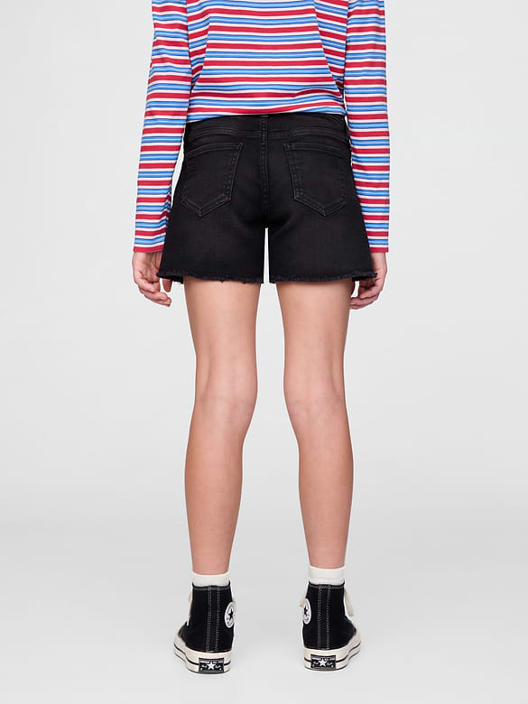 Kids Denim Midi Shorts