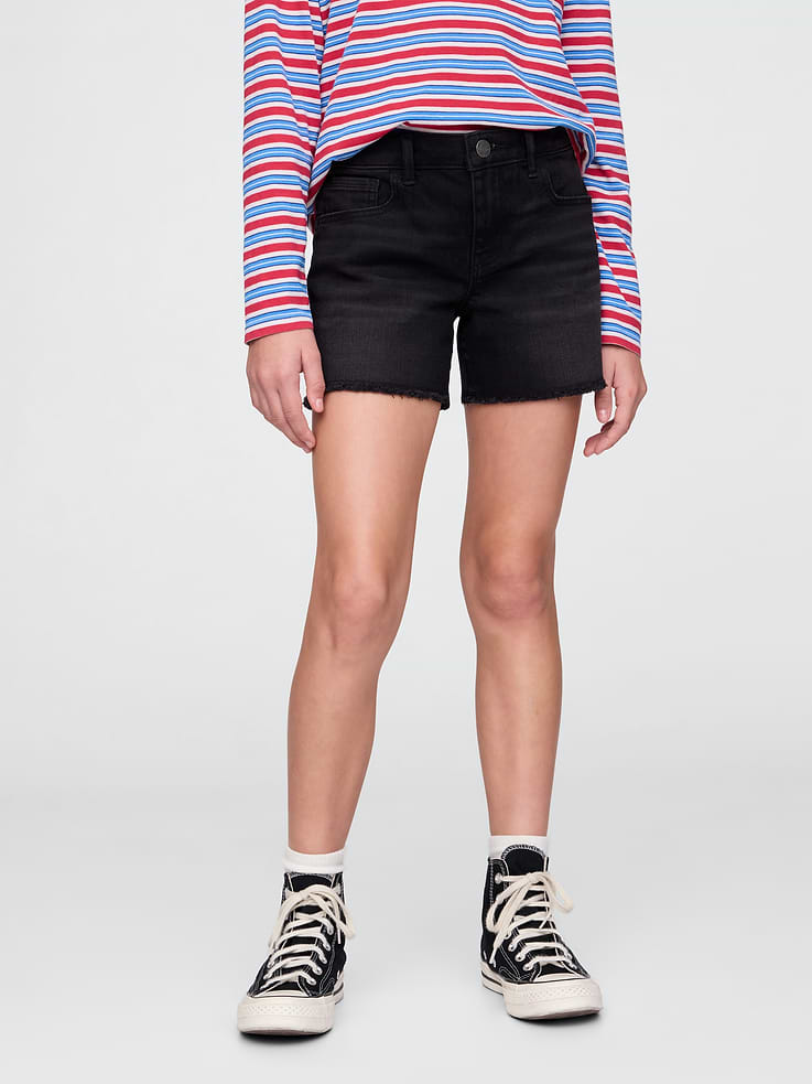 Image number 3 showing, Kids Denim Midi Shorts