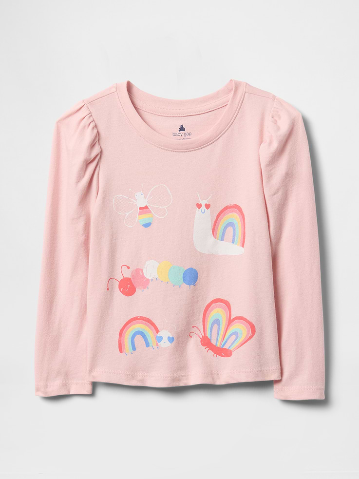 Image number 1 showing, Baby & Toddler Mix & Match Puff-Sleeve T-Shirt