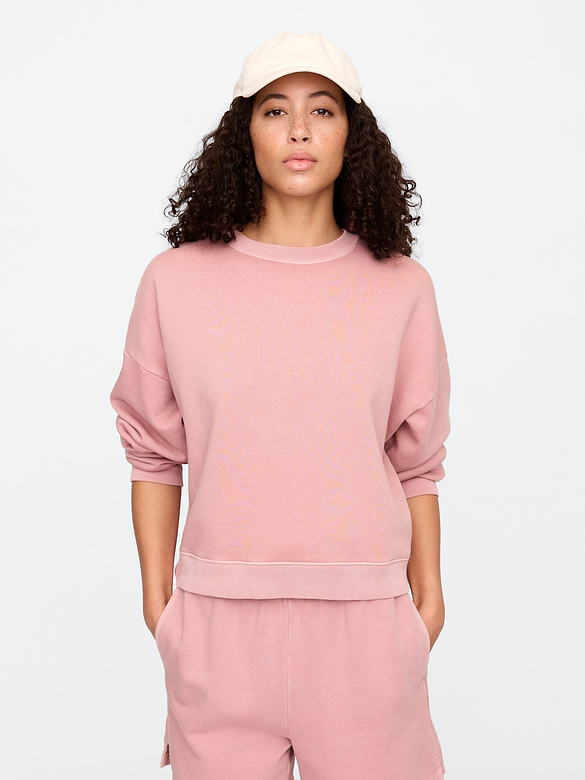 Relaxed Wedge Crewneck Sweatshirt