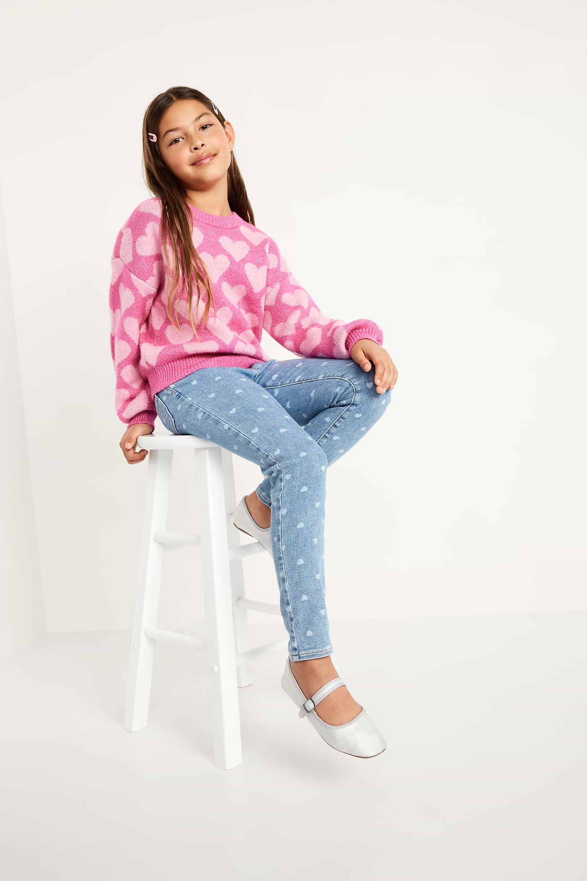 Image number 3 showing, High-Waisted Rockstar 360° Stretch Jeggings for Girls