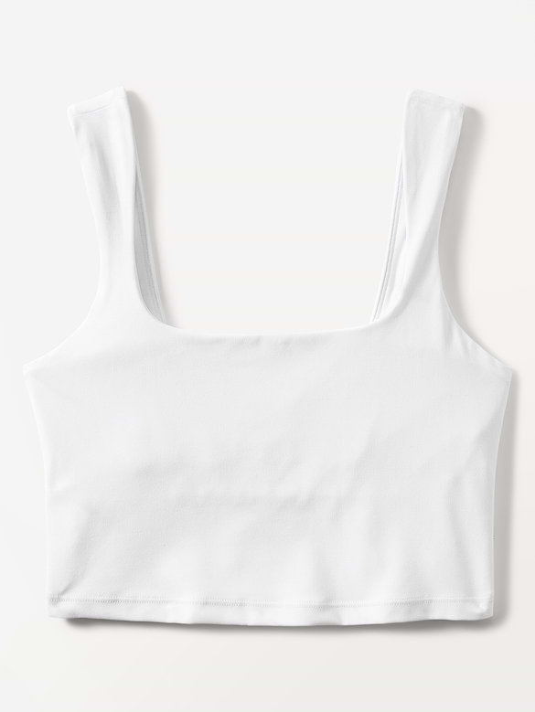 Transcend Square Neck Crop Sports Bra A-C