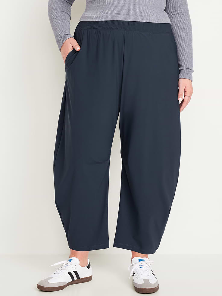 Image number 6 showing, High-Waisted SleekTech Barrel Ankle Pants