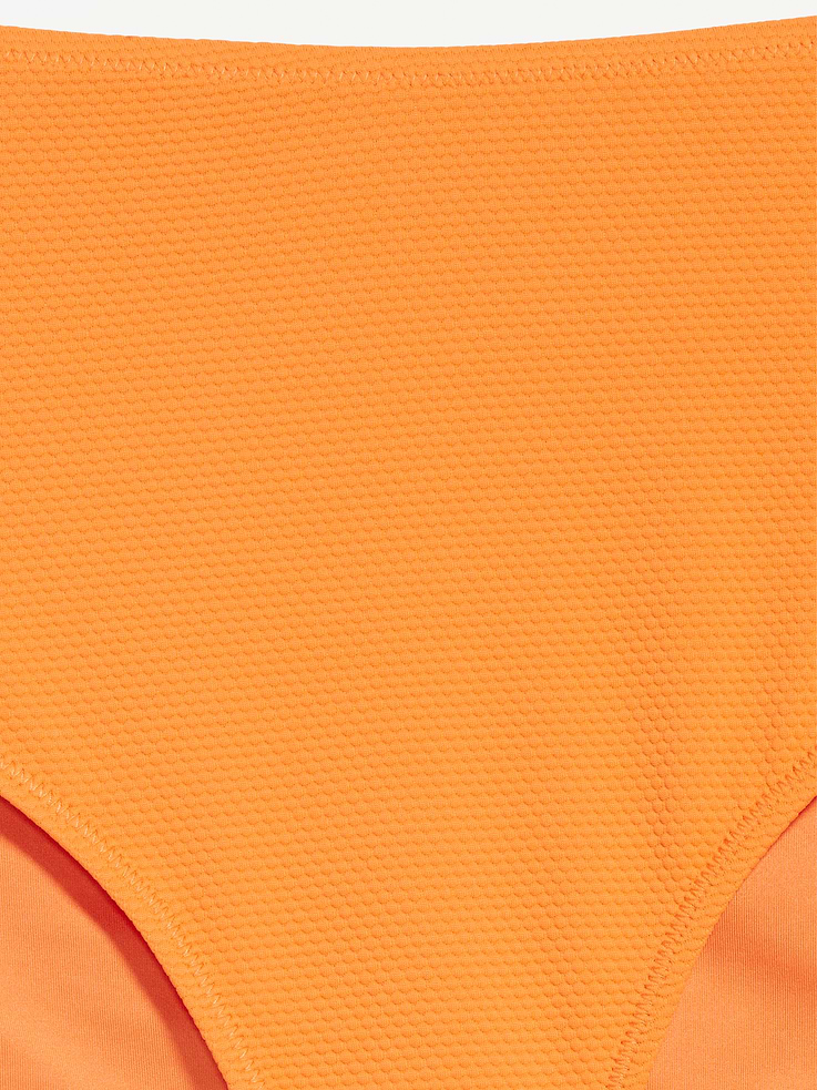 Image number 9 showing, High-Waisted Textured Bikini Swim Bottoms