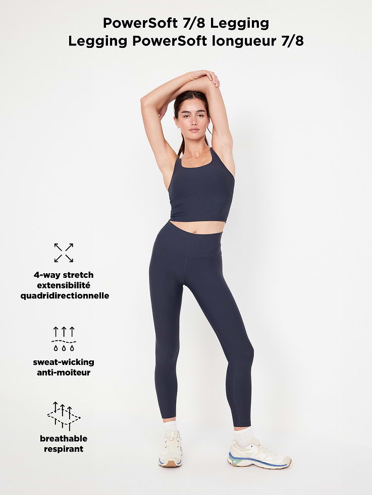Image number 9 showing, High-Waisted PowerSoft 7/8 Leggings