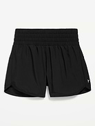 Image number 4 showing, High-Waisted Dolphin-Hem Run Shorts for Girls