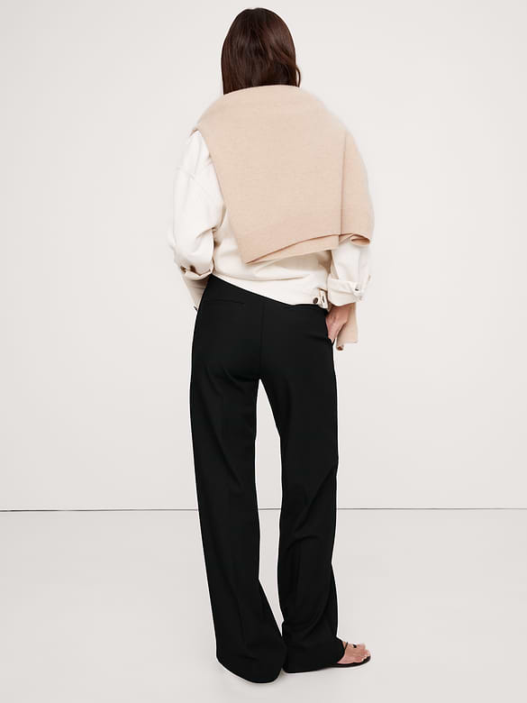 Ultra High-Rise Modern Straight City Stretch Pant