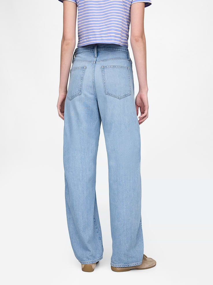 Image number 4 showing, High Rise UltraSoft Barrel Jeans
