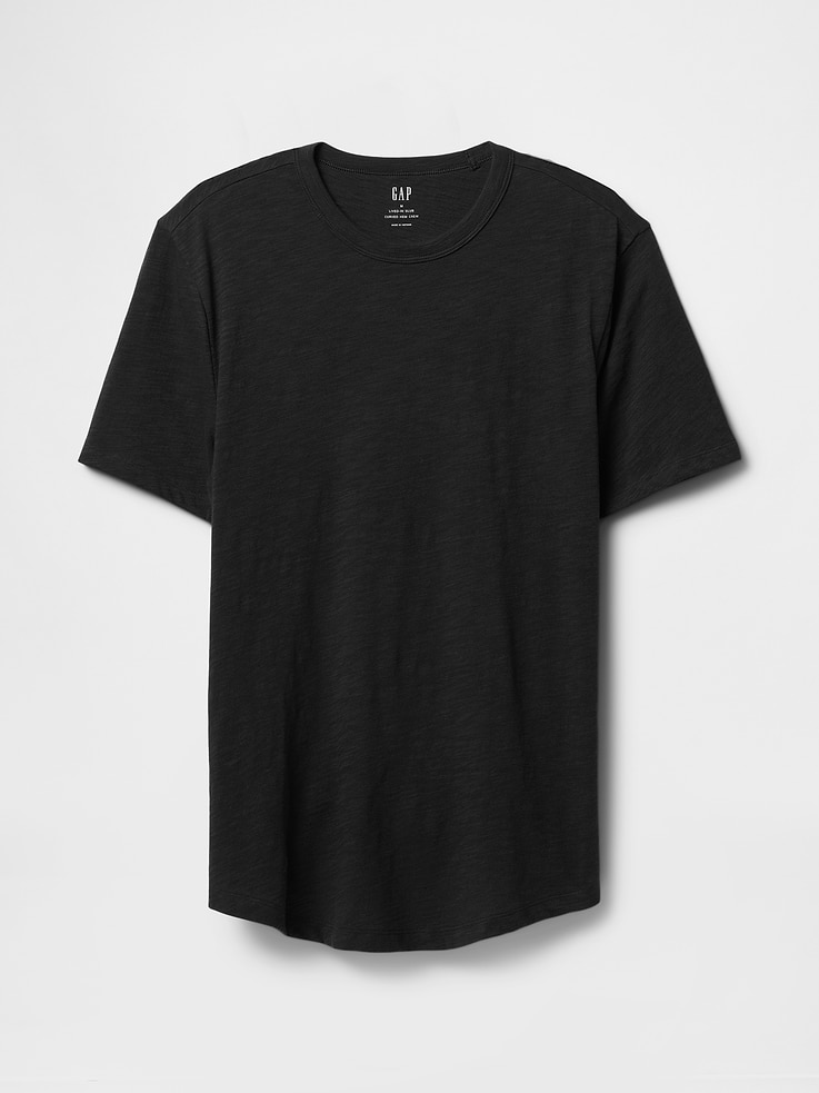 Image 5 of 5, Lived-In Curved Hem Crewneck T-Shirt