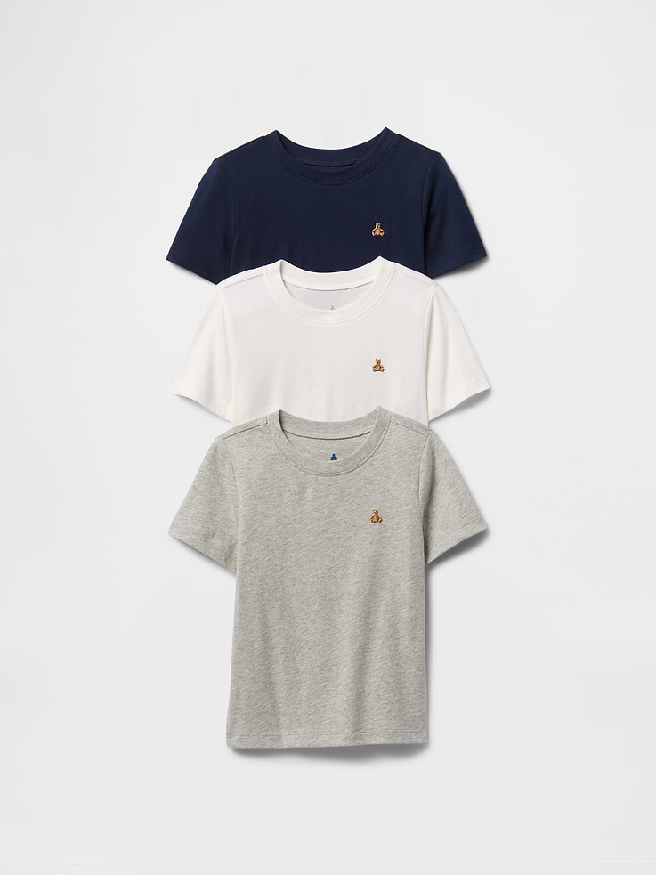 Image 1 of 2, Soft jersey knit., Short sleeves., Crewneck., Embroidered Brannan Bear at chest., Product #745727