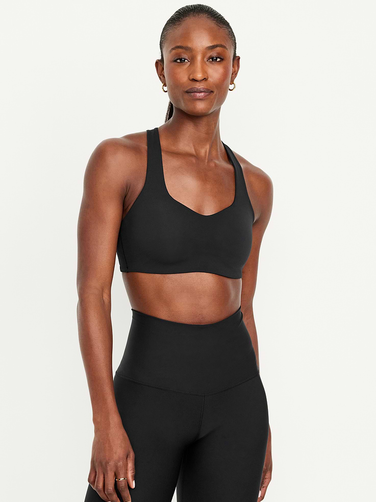 Image number 1 showing, PowerSoft Molded Cup Strappy Sports Bra