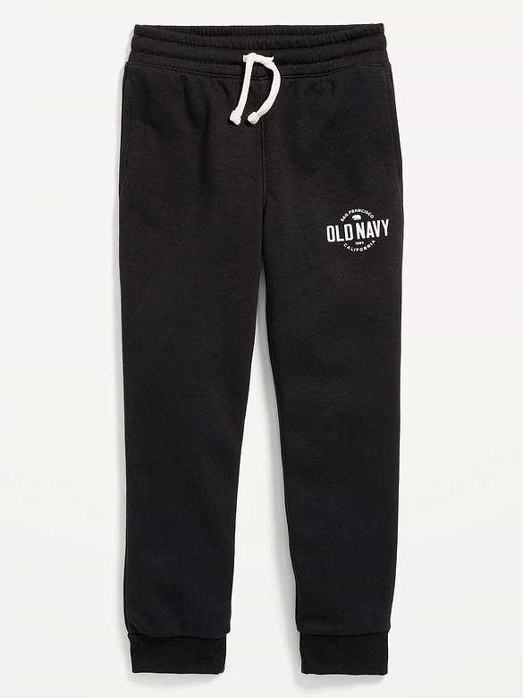 Gender-Neutral Logo-Graphic Jogger Sweatpants for Kids