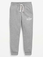 Image number 1 showing, Gender-Neutral Logo-Graphic Jogger Sweatpants for Kids