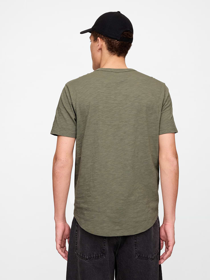 Image number 2 showing, Lived-In Curved Hem Crewneck T-Shirt