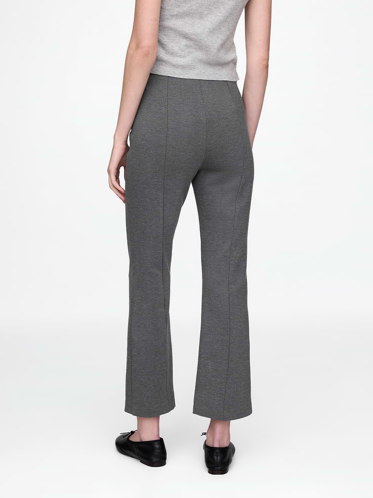 Image number 4 showing, High Rise Double Knit Crop Kick Pants