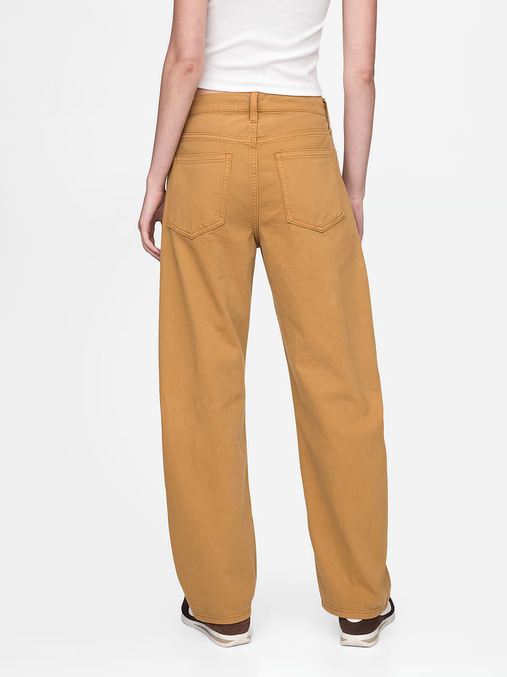 Image number 4 showing, High Rise Barrel Jeans