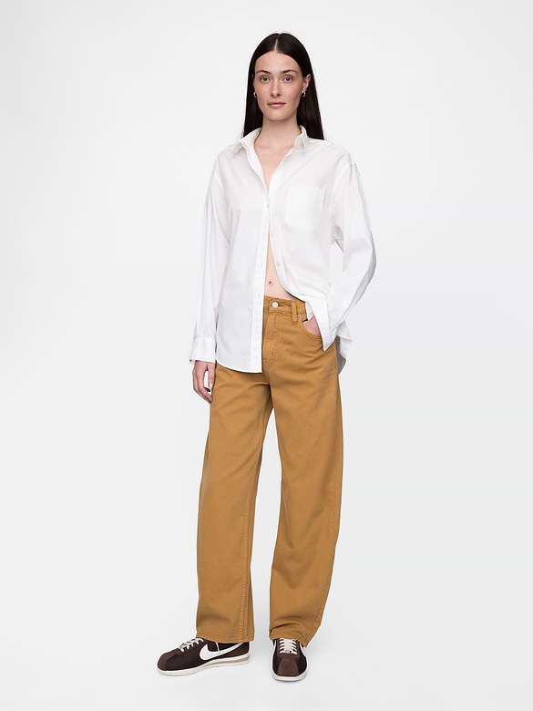 High Rise Barrel Jeans