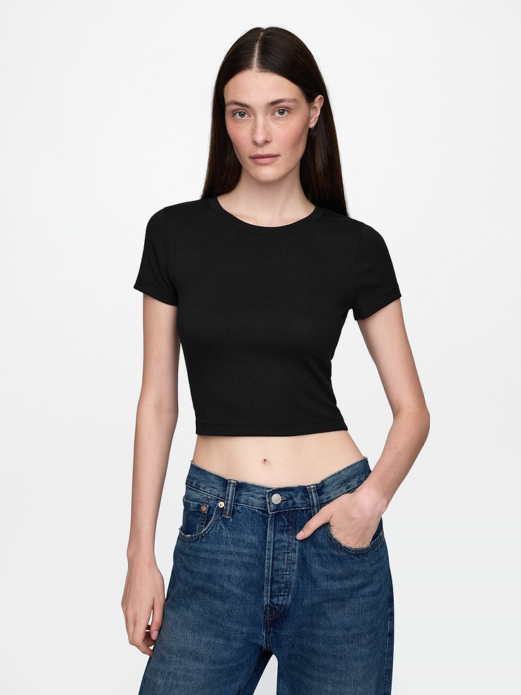Image number 1 showing, Modern Crop T-Shirt