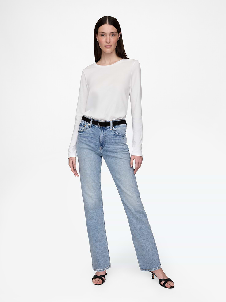 Image number 1 showing, High Rise ’90s Slim Straight Jeans