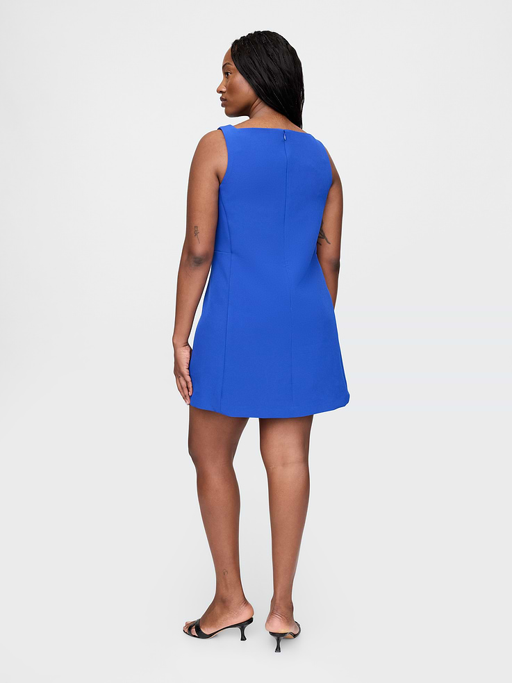 Image 6 of 7, BiStretch Square Neck Mini Dress