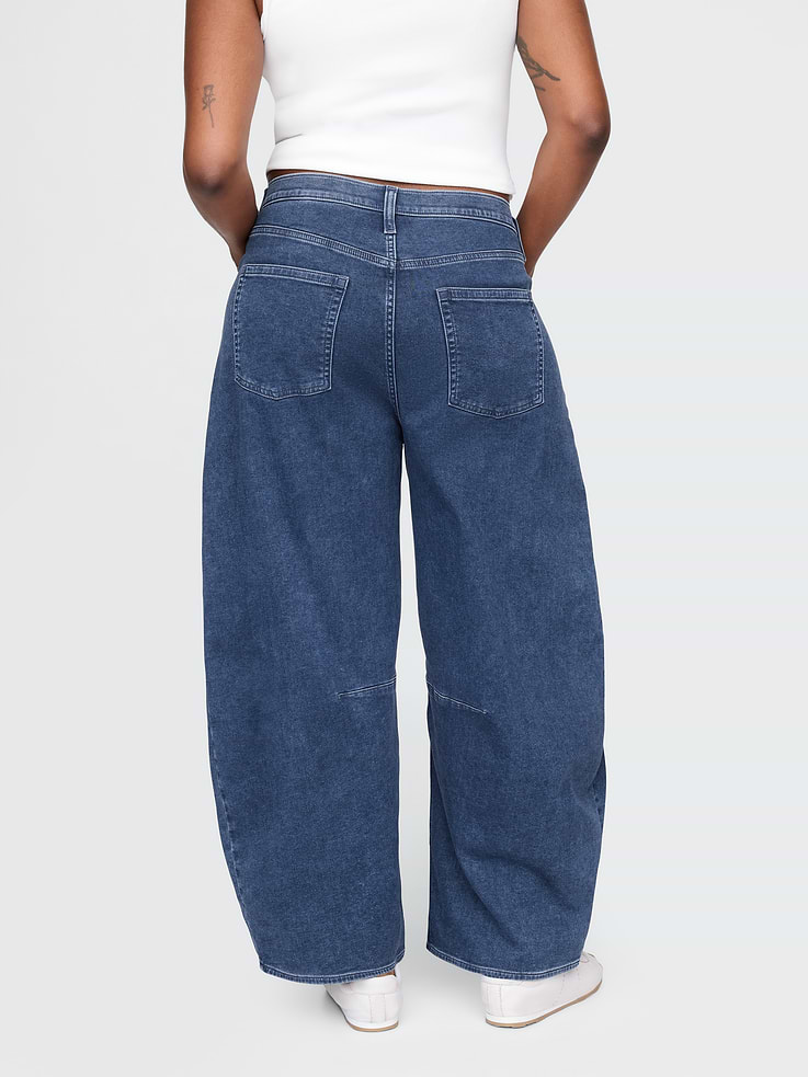 Image number 6 showing, High Rise Knit Horseshoe Jeans