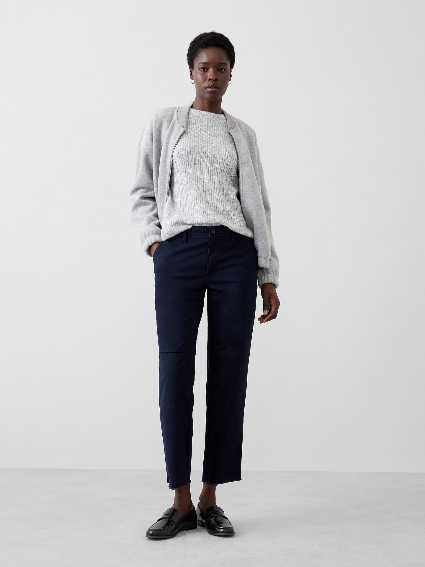 Image number 1 showing, Slim Mid-Rise Pull-On Chino