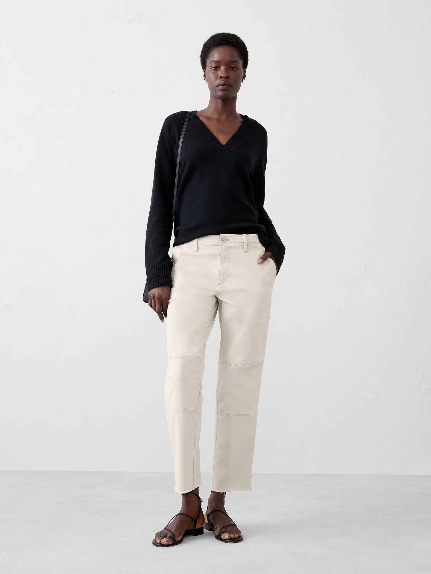 Image number 1 showing, Slim Mid-Rise Pull-On Chino