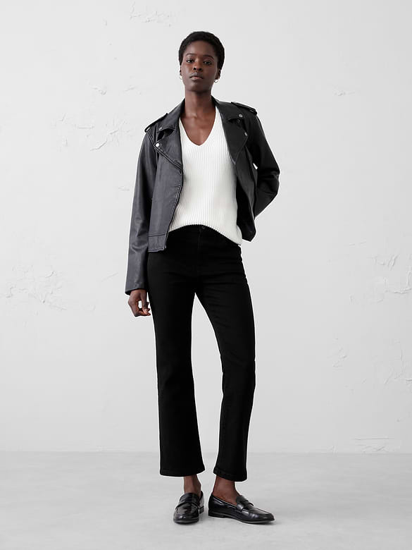 Kick Flare High-Rise Cropped Jean