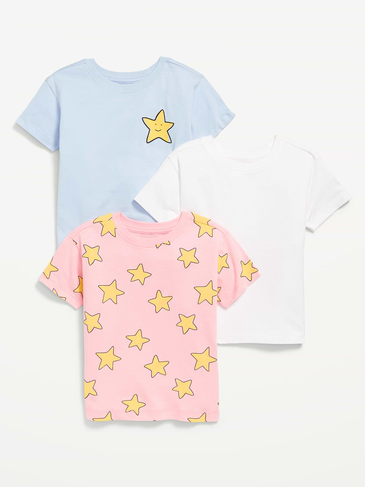 Image number 1 showing, Short-Sleeve T-Shirt Variety 3-Pack for Toddler Girls