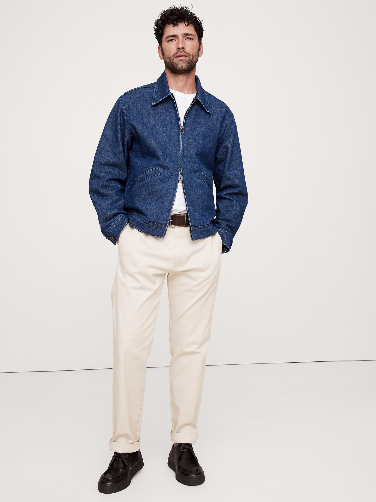 Image number 1 showing, Straight Italian-Stretch Chino